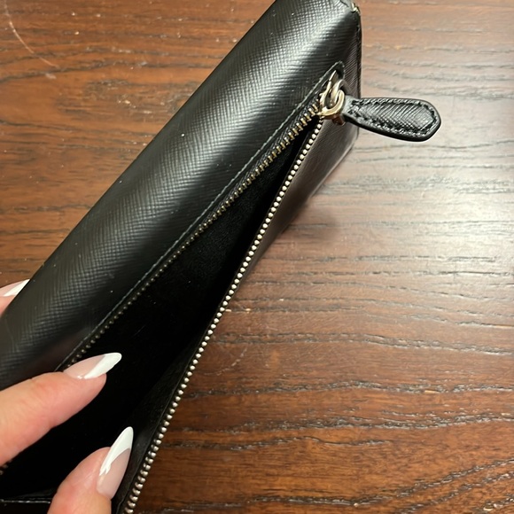 Prada Saffiano Leather Wallet in Black - Picture 8 of 14